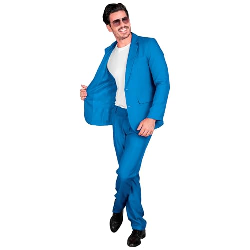 W WIDMANN MILANO Party Fashion - Farbiger Anzug für Herren, Jackett und Hose, Showman, Disco Fever, Casino Mottoparty von WIDMANN MILANO PARTY FASHION