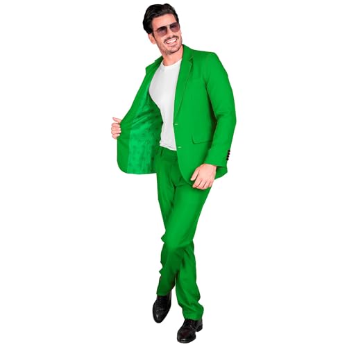 W WIDMANN MILANO Party Fashion - Farbiger Anzug für Herren, Jackett und Hose, Showman, Disco Fever, Casino Mottoparty W WIDMANN MILANO Party Fashion - Farbiger Anzug für Herren, Jackett und Hose, Showman, Disco Fever, Casino Mottoparty von WIDMANN MILANO PARTY FASHION