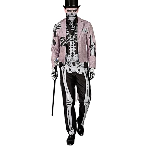 W WIDMANN MILANO Party Fashion - Kostüm Skelett Bräutigam mit Frack, Knochenmann, Untoter, Verkleidung für Halloween von W WIDMANN MILANO Party Fashion