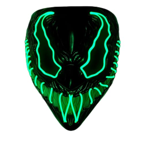 W WIDMANN MILANO Party Fashion - LED Maske Monster, leuchtendes Gesicht, gruselige Grimasse, Dämon, Halloween W WIDMANN MILANO Party Fashion - LED Maske Monster, leuchtendes Gesicht, gruselige Grimasse, Dämon, Halloween von W WIDMANN MILANO Party Fashion