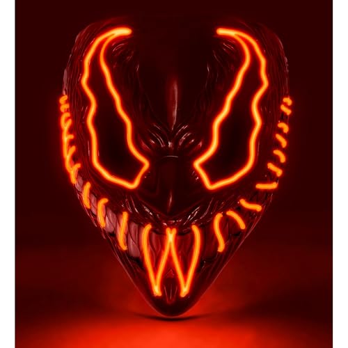 W WIDMANN MILANO Party Fashion - LED Maske Monster, leuchtendes Gesicht, gruselige Grimasse, Dämon, Halloween W WIDMANN MILANO Party Fashion - LED Maske Monster, leuchtendes Gesicht, gruselige Grimasse, Dämon, Halloween von W WIDMANN MILANO Party Fashion