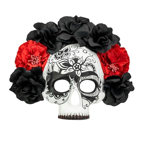 W WIDMANN MILANO Party Fashion - Maske Dia de los Muertos, für Erwachsene, Königin der Toten, Accessoire Day of the Dead W WIDMANN MILANO Party Fashion - Maske Dia de los Muertos, für Erwachsene, Königin der Toten, Accessoire Day of the Dead von W WIDMANN MILANO Party Fashion