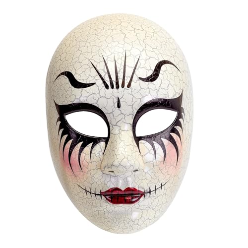 W WIDMANN MILANO Party Fashion - Maske Puppengesicht, Horror, Clown, Kunststoff, Porzellanpuppe, gruseliges Halloween Kostüm W WIDMANN MILANO Party Fashion - Maske Puppengesicht, Horror, Clown, Kunststoff, Porzellanpuppe, gruseliges Halloween Kostüm von W WIDMANN MILANO Party Fashion