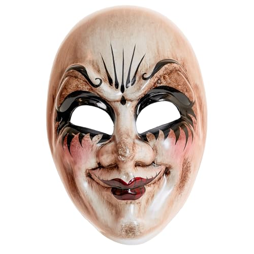 W WIDMANN MILANO Party Fashion - Maske Puppengesicht, Horror, Clown, Kunststoff, Porzellanpuppe, gruseliges Halloween Kostüm W WIDMANN MILANO Party Fashion - Maske Puppengesicht, Horror, Clown, Kunststoff, Porzellanpuppe, gruseliges Halloween Kostüm von W WIDMANN MILANO Party Fashion