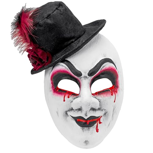 W WIDMANN MILANO Party Fashion - Maske für Erwachsene, Gesichtsmaske Killer Clown, Accessoire Halloween, Karneval von W WIDMANN MILANO Party Fashion