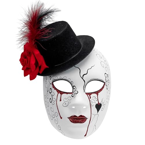 W WIDMANN MILANO Party Fashion - Maske für Erwachsene, Gesichtsmaske Killer Clown, Accessoire Halloween, Karneval von W WIDMANN MILANO Party Fashion