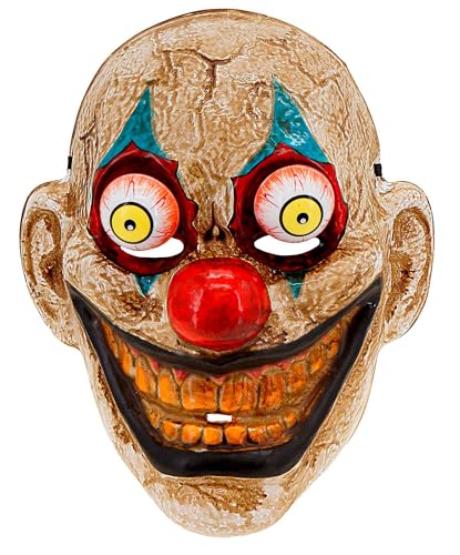 W WIDMANN MILANO Party Fashion - Maske mit Wackelaugen, für Erwachsene, Horror Gesichtsmaske für Halloween, Karneval von W WIDMANN MILANO Party Fashion