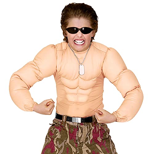 W WIDMANN MILANO Party Fashion - Muskelshirt für Kinder, Sixpack, Soldat, Superheld, Bodybuilder, Faschingskostüme von W WIDMANN MILANO Party Fashion