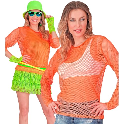 W WIDMANN MILANO Party Fashion - Netzoberteil für Damen, langarm Netzshirt, Shirt für Festival, Karneval W WIDMANN MILANO Party Fashion - Netzoberteil für Damen, langarm Netzshirt, Shirt für Festival, Karneval von W WIDMANN MILANO Party Fashion