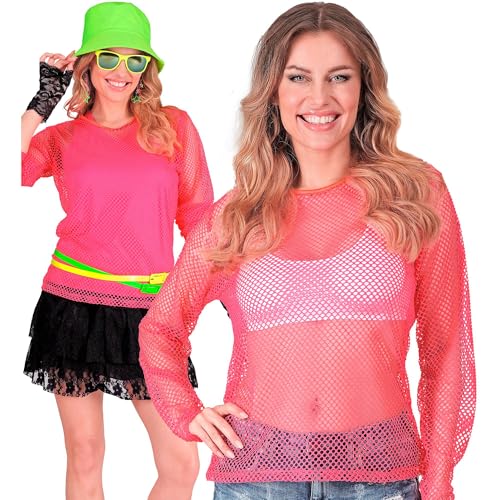 W WIDMANN MILANO Party Fashion - Netzoberteil für Damen, langarm Netzshirt, Shirt für Festival, Karneval W WIDMANN MILANO Party Fashion - Netzoberteil für Damen, langarm Netzshirt, Shirt für Festival, Karneval von W WIDMANN MILANO Party Fashion