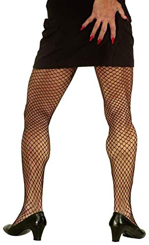 W WIDMANN MILANO Party Fashion - Netzstrumpfhose mit großen Maschen, schwarz, Halloween, Karneval von W WIDMANN MILANO Party Fashion