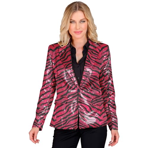 W WIDMANN MILANO Party Fashion - Party Fashion Blazer mit Pailletten für Damen, Schlagermove, Jackett, Animal Print, Festival, Faschingskostüme W WIDMANN MILANO Party Fashion - Party Fashion Blazer mit Pailletten für Damen, Schlagermove, Jackett, Animal Print, Festival, Faschingskostüme von W WIDMANN MILANO Party Fashion