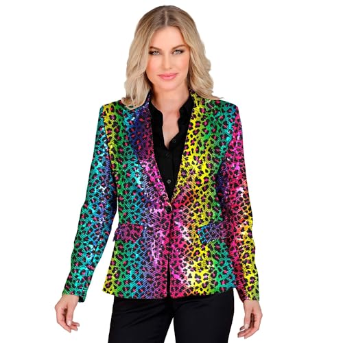 W WIDMANN MILANO Party Fashion - Party Fashion Blazer mit Pailletten für Damen, Schlagermove, Jackett, Animal Print, Festival, Faschingskostüme W WIDMANN MILANO Party Fashion - Party Fashion Blazer mit Pailletten für Damen, Schlagermove, Jackett, Animal Print, Festival, Faschingskostüme von W WIDMANN MILANO Party Fashion