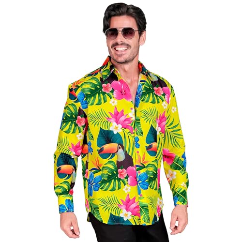 WIDMANN MILANO PARTY FASHION - Party Fashion Hemd, Tropen Muster, Neon, Hawaii Hemd, Paradiesvogel, Showmen WIDMANN MILANO PARTY FASHION - Party Fashion Hemd, Tropen Muster, Neon, Hawaii Hemd, Paradiesvogel, Showmen von WIDMANN MILANO PARTY FASHION