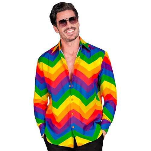 WIDMANN MILANO PARTY FASHION - Party Fashion Hemd, Regenbogen Muster, LGBTQ, Christopher Street Day, Karneval WIDMANN MILANO PARTY FASHION - Party Fashion Hemd, Regenbogen Muster, LGBTQ, Christopher Street Day, Karneval von WIDMANN MILANO PARTY FASHION