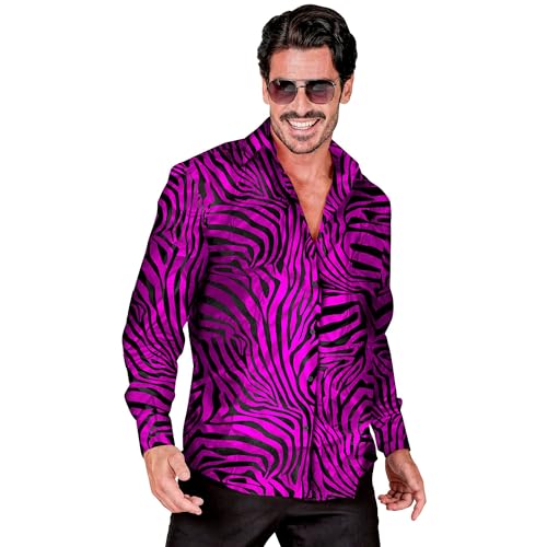 WIDMANN MILANO PARTY FASHION - Party Fashion Hemd, Zebra Muster, Animal Print, Tierkostüm, Showmen, 80er Jahre, Disco Fever WIDMANN MILANO PARTY FASHION - Party Fashion Hemd, Zebra Muster, Animal Print, Tierkostüm, Showmen, 80er Jahre, Disco Fever von WIDMANN MILANO PARTY FASHION