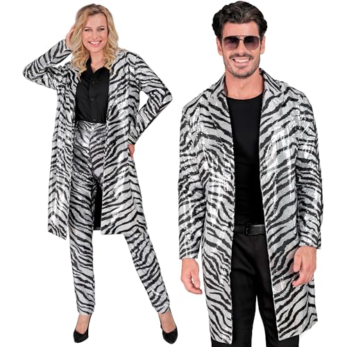 W WIDMANN MILANO Party Fashion - Party Fashion Pailletten Mantel, Party Outfit, Jacke, Disco Fever, Animal Print, Festival, Faschingskostüme W WIDMANN MILANO Party Fashion - Party Fashion Pailletten Mantel, Party Outfit, Jacke, Disco Fever, Animal Print, Festival, Faschingskostüme von W WIDMANN MILANO Party Fashion