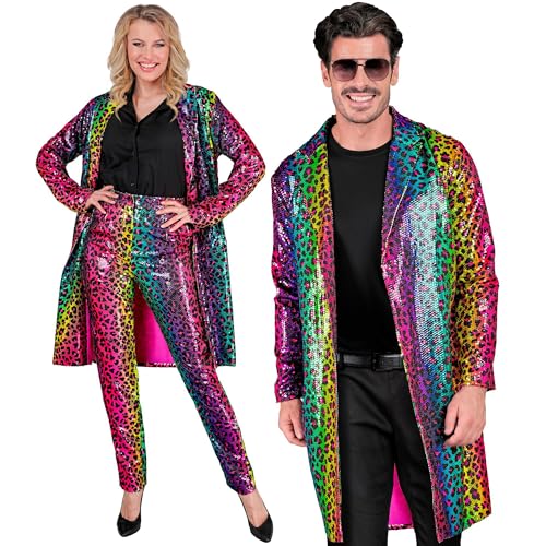 W WIDMANN MILANO Party Fashion - Party Fashion Pailletten Mantel, Party Outfit, Jacke, Disco Fever, Animal Print, Festival, Faschingskostüme W WIDMANN MILANO Party Fashion - Party Fashion Pailletten Mantel, Party Outfit, Jacke, Disco Fever, Animal Print, Festival, Faschingskostüme von W WIDMANN MILANO Party Fashion
