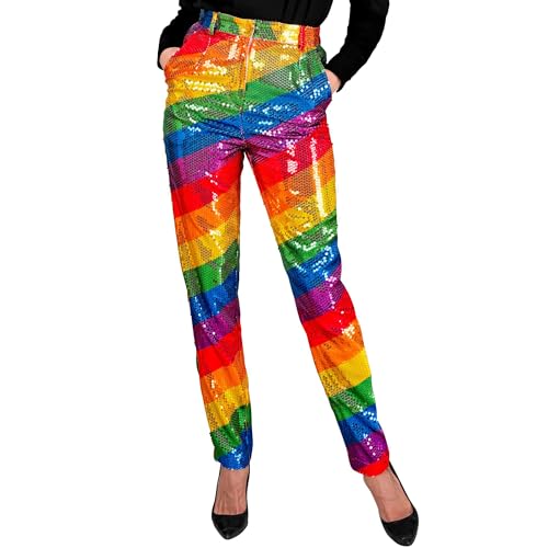W WIDMANN MILANO Party Fashion - Party Fashion Paillettenhose für Damen, Disco Fever, Schlagermove, Damenhose, Animal Print W WIDMANN MILANO Party Fashion - Party Fashion Paillettenhose für Damen, Disco Fever, Schlagermove, Damenhose, Animal Print von W WIDMANN MILANO Party Fashion