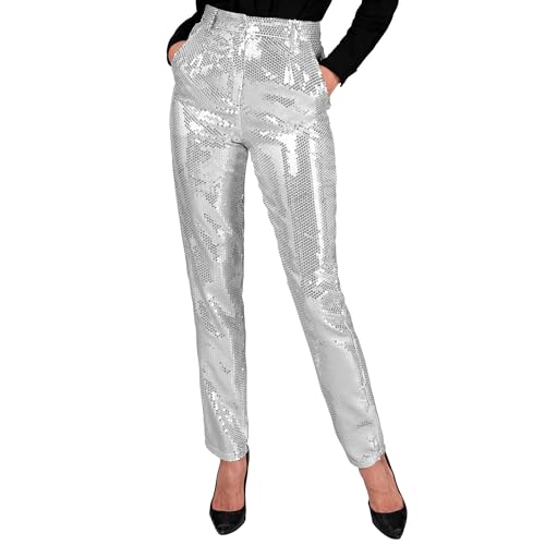 W WIDMANN MILANO Party Fashion - Party Fashion Paillettenhose für Damen, Disco Fever, Schlagermove, Damenhose W WIDMANN MILANO Party Fashion - Party Fashion Paillettenhose für Damen, Disco Fever, Schlagermove, Damenhose von W WIDMANN MILANO Party Fashion