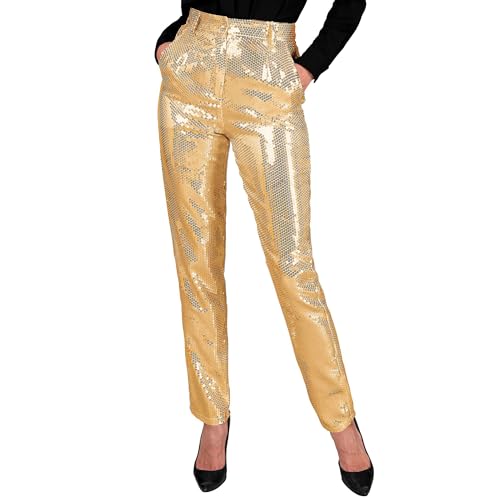 W WIDMANN MILANO Party Fashion - Party Fashion Paillettenhose für Damen, Disco Fever, Schlagermove, Damenhose W WIDMANN MILANO Party Fashion - Party Fashion Paillettenhose für Damen, Disco Fever, Schlagermove, Damenhose von W WIDMANN MILANO Party Fashion