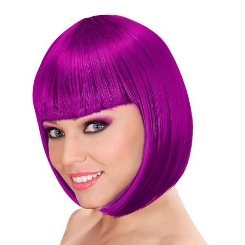 W WIDMANN MILANO Party Fashion, Perücke Lou Lou, Retro-Disco-Stil, leichter Tragekomfort, einfache Pflege, vielseitig für alle Anlässe, ein Schlüsselaccessoire für einen festlichen Look von WIDMANN