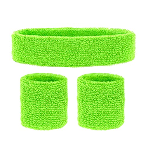 W WIDMANN MILANO Party Fashion - Schweißbänder, 3-teiliges Set, Stirnband und 2 Armbänder, Sport, Accessoires, 80er Jahre, Trainingsanzug, Karneval W WIDMANN MILANO Party Fashion - Schweißbänder, 3-teiliges Set, Stirnband und 2 Armbänder, Sport, Accessoires, 80er Jahre, Trainingsanzug, Karneval von WIDMANN MILANO PARTY FASHION