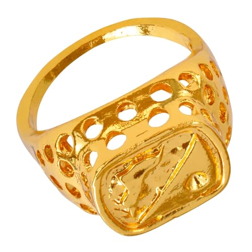 W WIDMANN MILANO Party Fashion - Siegel Ring Gold, Kostümring für Rapper, 80er Jahre, Karneval & Festival W WIDMANN MILANO Party Fashion - Siegel Ring Gold, Kostümring für Rapper, 80er Jahre, Karneval & Festival von W WIDMANN MILANO Party Fashion