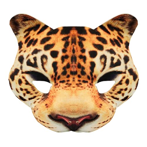 W WIDMANN MILANO Party Fashion - Tiermaske kinnlos aus Stoff, Accessoire für Karneval, Mottoparty W WIDMANN MILANO Party Fashion - Tiermaske kinnlos aus Stoff, Accessoire für Karneval, Mottoparty von W WIDMANN MILANO Party Fashion