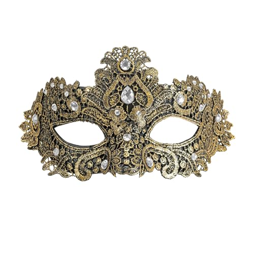 W WIDMANN MILANO Party Fashion - Venezianische Maske für Damen, Augenmaske mit Glitzersteinen, Karneval und Maskenball W WIDMANN MILANO Party Fashion - Venezianische Maske für Damen, Augenmaske mit Glitzersteinen, Karneval und Maskenball von W WIDMANN MILANO Party Fashion