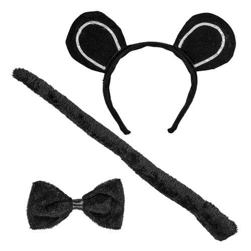 Widmann - Verkleidungsset Mäuschen, Fliege, Ohren und Schwanz, Karneval, Mottoparty Widmann - Verkleidungsset Mäuschen, Fliege, Ohren und Schwanz, Karneval, Mottoparty von WIDMANN MILANO PARTY FASHION