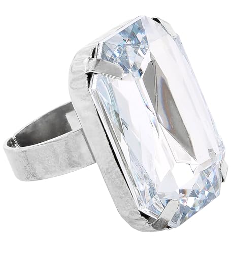 W WIDMANN MILANO Party Fashion – Vintage Ring 20er 30er Jahre mit Kunstdiamant Silberfarben Kostüm Zubehör Damen Herren W WIDMANN MILANO Party Fashion – Vintage Ring 20er 30er Jahre mit Kunstdiamant Silberfarben Kostüm Zubehör Damen Herren von W WIDMANN MILANO Party Fashion