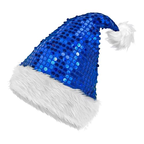W WIDMANN MILANO Party Fashion - Weihnachtsmannmütze mit Pailletten, für Erwachsene, Accessoire für Weihnachten, Winter Mütze von W WIDMANN MILANO Party Fashion