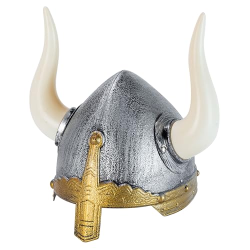 W WIDMANN MILANO Party Fashion - Wikingerhelm aus Hartplastik für Kinder, Kopfbedeckung, Krieger, Mittelalter, Accessoire, Kindergröße W WIDMANN MILANO Party Fashion - Wikingerhelm aus Hartplastik für Kinder, Kopfbedeckung, Krieger, Mittelalter, Accessoire, Kindergröße von W WIDMANN MILANO Party Fashion