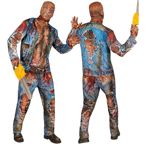 W WIDMANN MILANO Party Fashion - Zombie Kostüm Set mit Maske, Herren, komplettes Outfit für Halloween und Karneval von W WIDMANN MILANO Party Fashion
