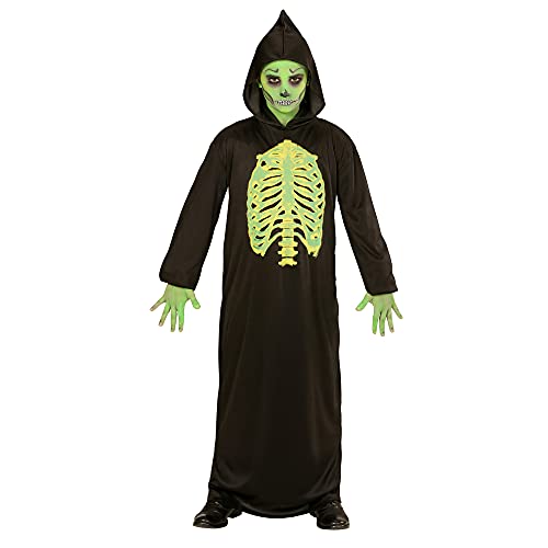 W WIDMANN MILANO Party Fashion - Kinderkostüm Skelett Meister, Robe mit Kapuze, Sensenmann, Halloween von WIDMANN MILANO PARTY FASHION