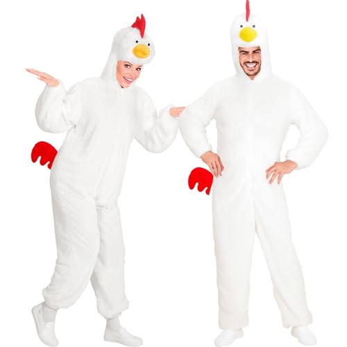 W WIDMANN MILANO Party Fashion - Kostüm Huhn, Plüsch Overall, Tierkostüm, Henne, Bauernhoftiere, Fasching W WIDMANN MILANO Party Fashion - Kostüm Huhn, Plüsch Overall, Tierkostüm, Henne, Bauernhoftiere, Fasching von WIDMANN