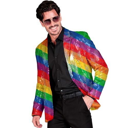 W WIDMANN MILANO Party Fashion - Party Fashion Jackett mit Pailletten für Herren, Disco Fever, Anzugjacke, Schlagermove, Animal Print W WIDMANN MILANO Party Fashion - Party Fashion Jackett mit Pailletten für Herren, Disco Fever, Anzugjacke, Schlagermove, Animal Print von W WIDMANN MILANO Party Fashion