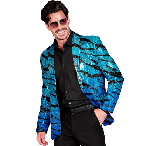 W WIDMANN MILANO Party Fashion - Party Fashion Jackett mit Pailletten für Herren, Disco Fever, Anzugjacke, Schlagermove, Animal Print W WIDMANN MILANO Party Fashion - Party Fashion Jackett mit Pailletten für Herren, Disco Fever, Anzugjacke, Schlagermove, Animal Print von W WIDMANN MILANO Party Fashion