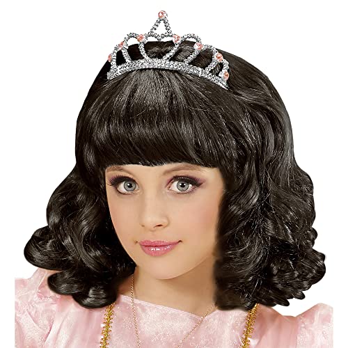W WIDMANN MILANO Party Fashion - Perücke Prinzessin mit Diadem für Kinder, Kunsthaar, Locken Perücke, Märchen von W WIDMANN MILANO Party Fashion