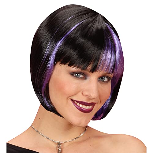 Widmann - Perücke Zoey, schwarz mit Strähne, Bob, Kunsthaar, Kurzhaarfrisuren, Kurzhaarperücke Damen Widmann - Perücke Zoey, schwarz mit Strähne, Bob, Kunsthaar, Kurzhaarfrisuren, Kurzhaarperücke Damen von Funidelia