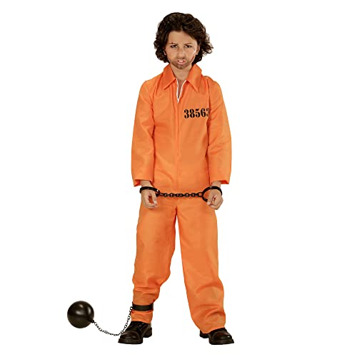 W WIDMANN MILANO Party Fashion 72926 Infantil Kinderkostüm Sträfling, Jungen, Orange, 128 cm W WIDMANN MILANO Party Fashion 72926 Infantil Kinderkostüm Sträfling, Jungen, Orange, 128 cm von Widmann