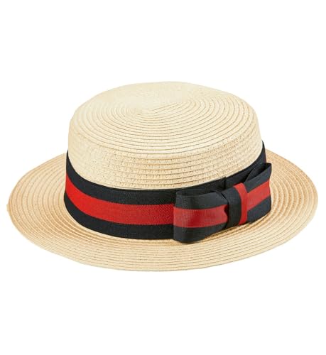 W WIDMANN MILANO Party Fashion 95713 - Deluxe Hut mit Schleife, Strohhut, Sommerhut, Accessoires, Zubehör für Kostüme von W WIDMANN MILANO Party Fashion