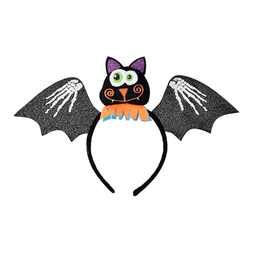 Widmann 00070 - Haarreif Fledermaus, Accessoire, Haarschmuck, Kopfschmuck, Halloween, Karneval, Fasching, Mottoparty von W WIDMANN MILANO Party Fashion