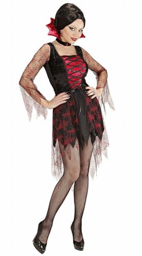 Widmann 00254 - Erwachsenenkostüm Spiderweb Vampiria, Kleid und Kragen mit Juwel, Größe XL Widmann 00254 - Erwachsenenkostüm Spiderweb Vampiria, Kleid und Kragen mit Juwel, Größe XL von W WIDMANN MILANO Party Fashion
