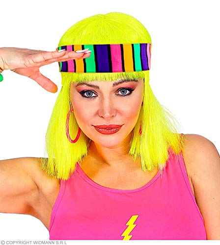 Widmann 00319 - Neon Stirnband, Mehrfarbig, 80er Jahre, Accessoire, Kostüm, Karneval, Mottoparty, Halloween von WIDMANN MILANO PARTY FASHION