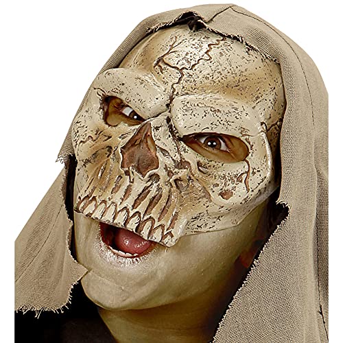 Widmann 00350 - Kinnlose Maske Deathlord für Kinder, Skelette, Halloween, Karneval, Mottoparty Widmann 00350 - Kinnlose Maske Deathlord für Kinder, Skelette, Halloween, Karneval, Mottoparty von W WIDMANN MILANO Party Fashion
