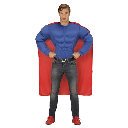 Widmann 00621 - Muskelshirt mit Umhang, Superheld, Karneval, Fasching, Mottoparty Widmann 00621 - Muskelshirt mit Umhang, Superheld, Karneval, Fasching, Mottoparty von W WIDMANN MILANO Party Fashion