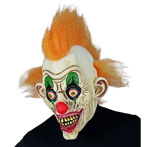 W WIDMANN MILANO Party Fashion 01026 - Vollkopfmaske Horror Zirkus Clown mit Haaren, Killer Clown, Halloween, Karneval, Mottoparty W WIDMANN MILANO Party Fashion 01026 - Vollkopfmaske Horror Zirkus Clown mit Haaren, Killer Clown, Halloween, Karneval, Mottoparty von WIDMANN
