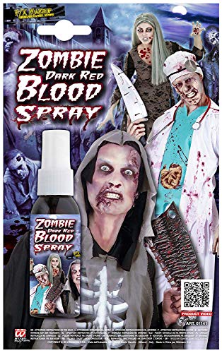 Widmann 01141 - Zombieblut Spray, 48 ml, Dunkelrot, Schminkzubehör, Halloween, Karneval, Mottoparty Widmann 01141 - Zombieblut Spray, 48 ml, Dunkelrot, Schminkzubehör, Halloween, Karneval, Mottoparty von W WIDMANN MILANO Party Fashion